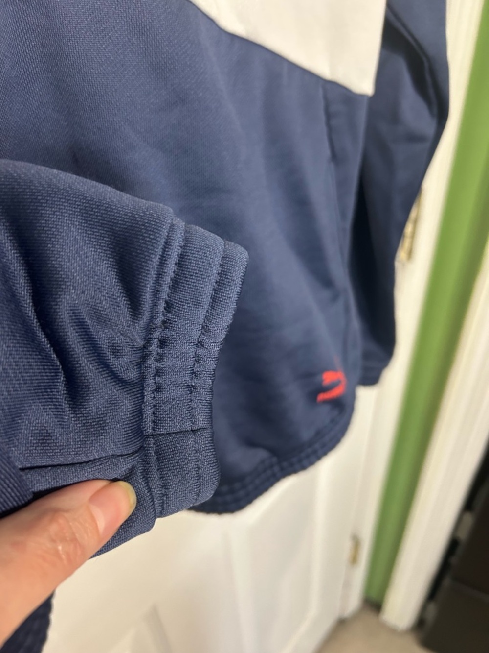 PUMA Navy & White Half-Zip Pullover Womens Medium Athletic Warmup Sporty - Picture 8 of 14